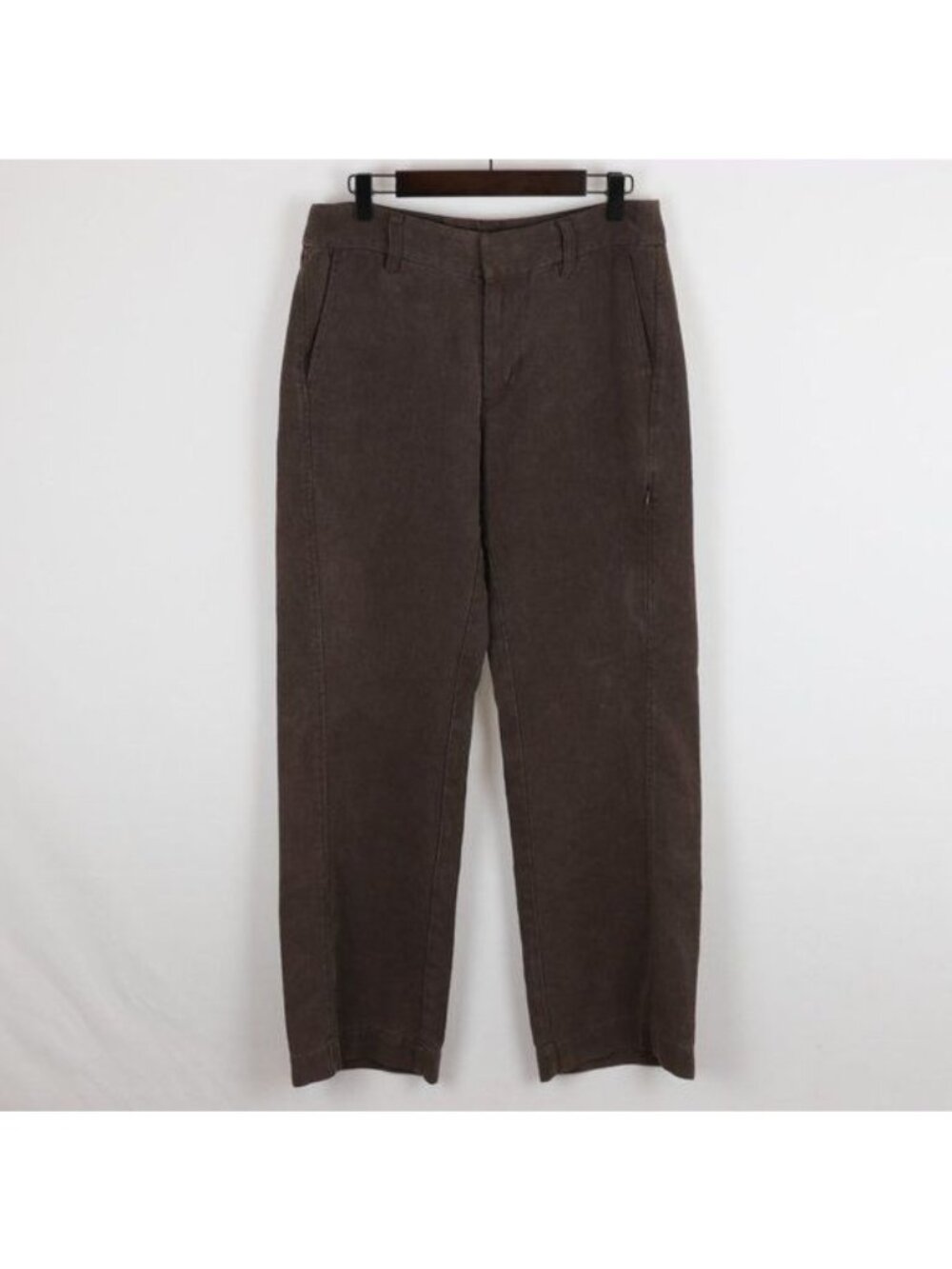 Patagonia Women's Size 6 Brown Hemp Blend Flat Front Straight Leg Casual Pants
